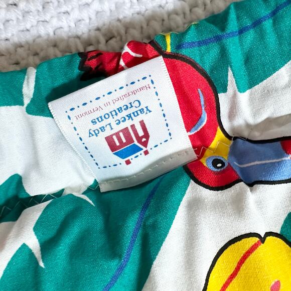 Yankee Lady Creations Vermont Baby Bunting Colorful Animal Quilted Blanket NOS - Picture 8 of 10